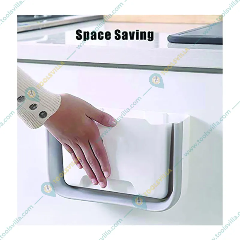 Premium Quality Horizontal Wall Mounted Upgrade Folding Trash Can 